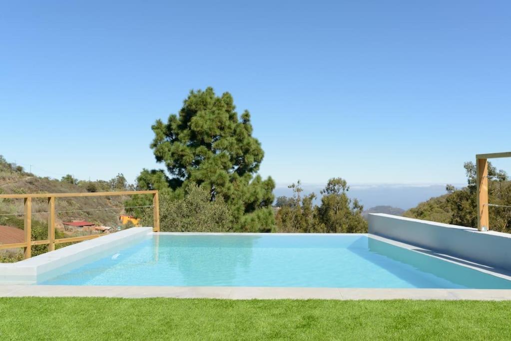Villa Con Piscina Y Vista Al Mar Moya  Exterior foto